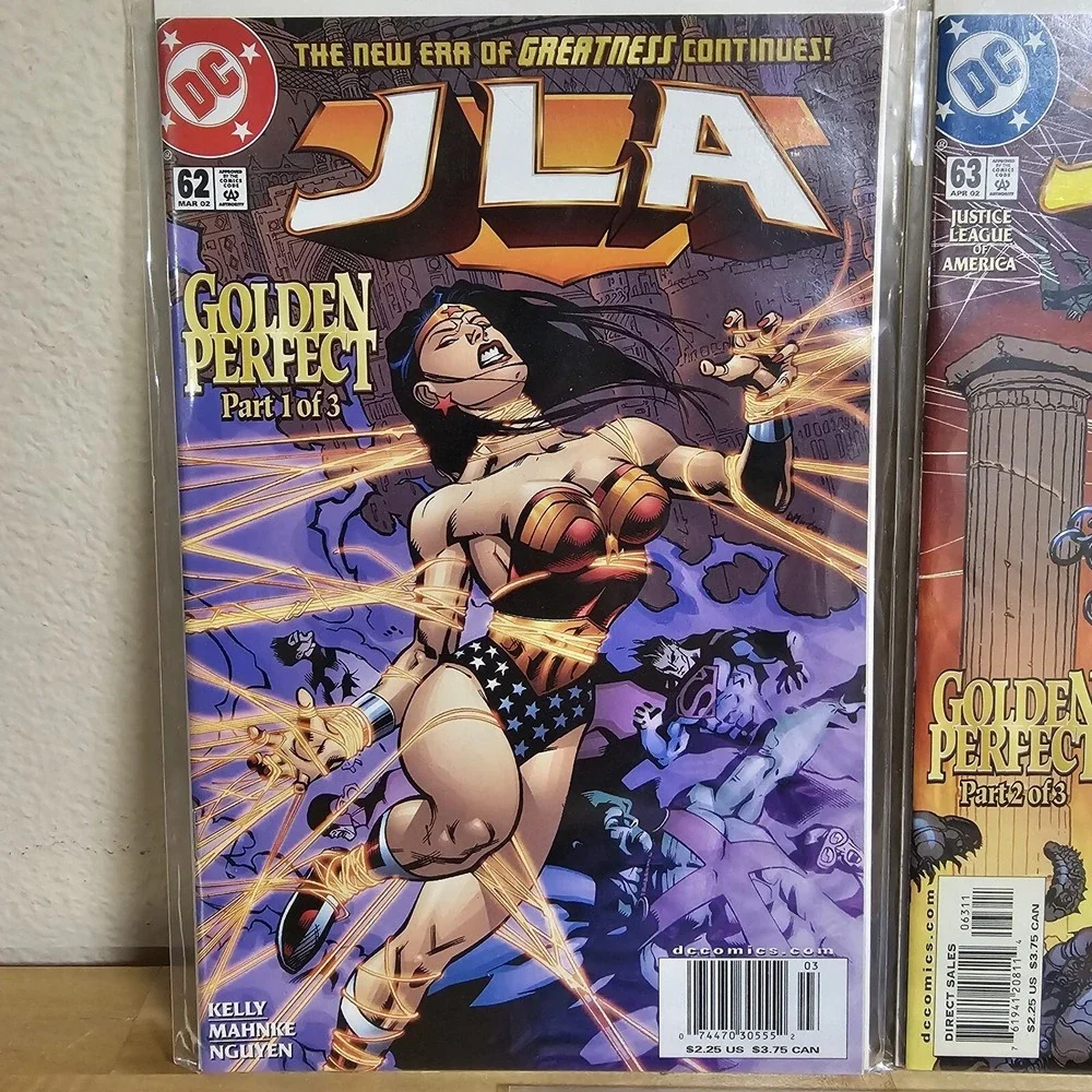 JLA Issue #62-64 Golden Perfect Complete Story Arc 1st Appearance of Rama Khan!
